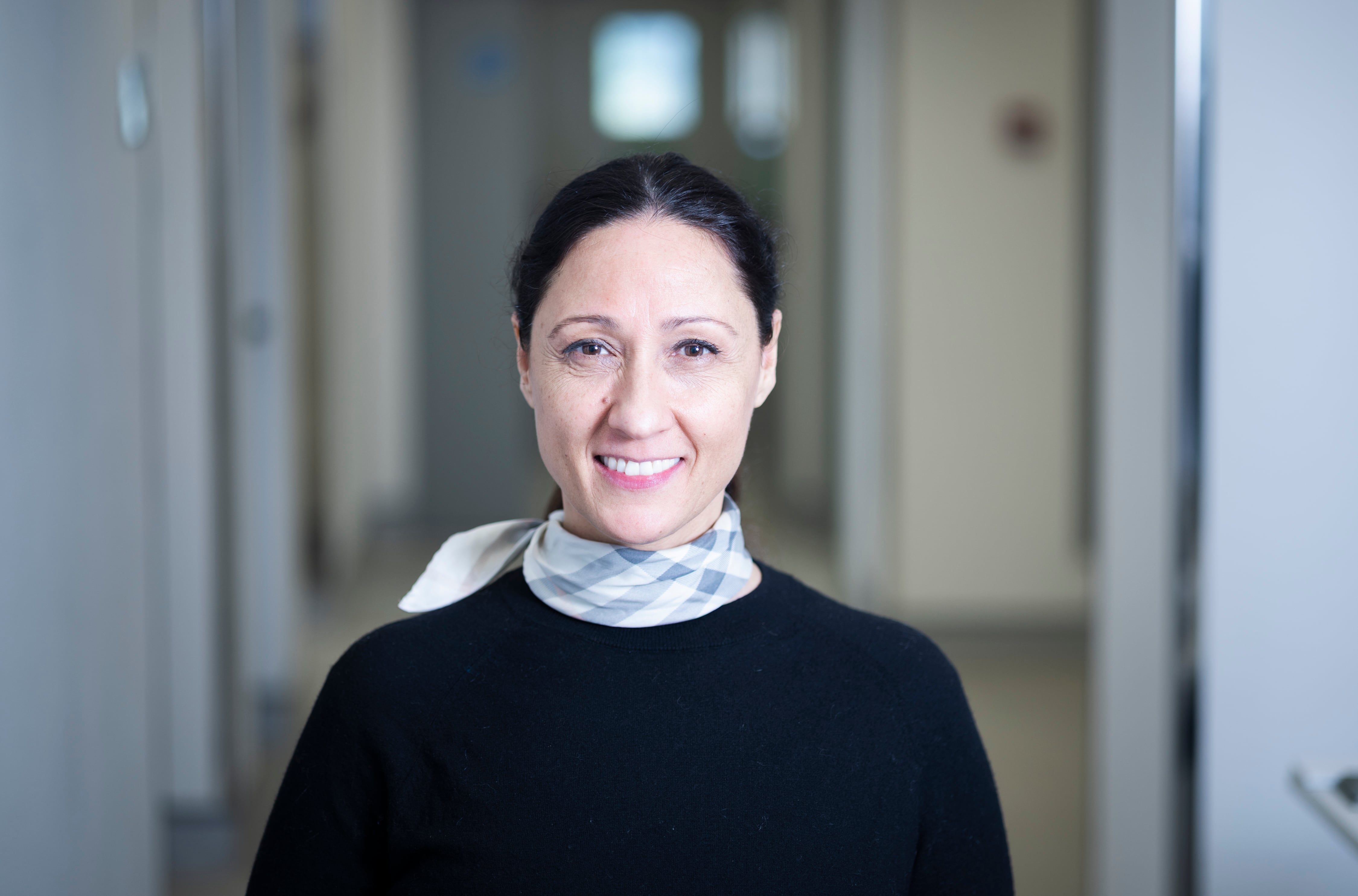 Laura Soucek, en el Vall d’Hebron Instituto de Oncología, en Barcelona, el 11 de febrero.