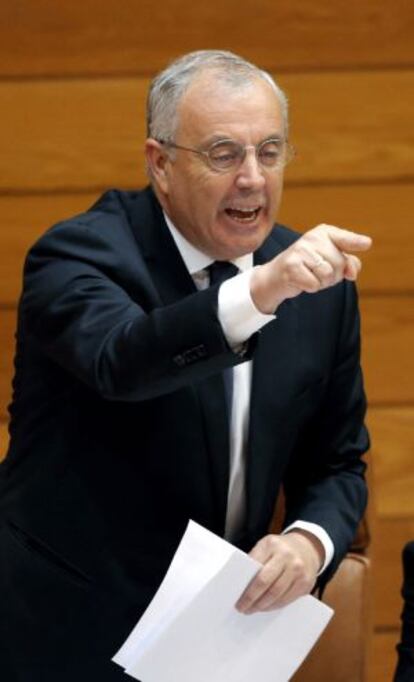 Pachi Vázquez durante la sesión del control del gobierno