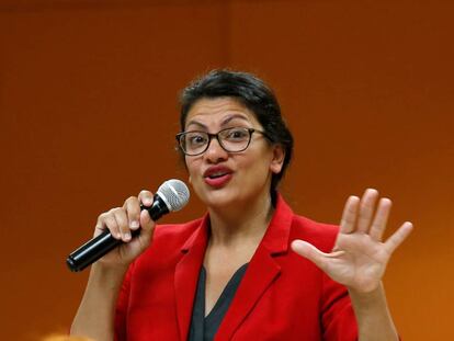 La congresista estadounidense Rashida Tlaib.