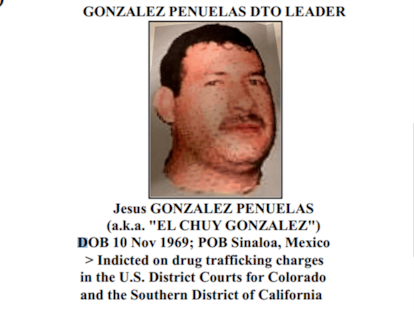 Jesús Chuy González Peñuelas en una imagen distribuida por el Gobierno de Estados Unidos.