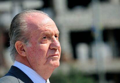Juan Carlos I en una imagen tomada en Bosnia en 2012.