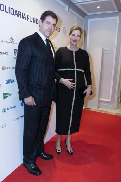 Luis Alfonso de Borbón y su esposa Margarita en la cena de gala de la fundacion Querer, el 7 de noviembre, en Madrid.