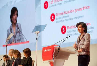 Ana Bot&iacute;n, presidenta de Santander. 