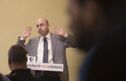 Noureddine Ziani pictured at a Nous Catalans act this month.