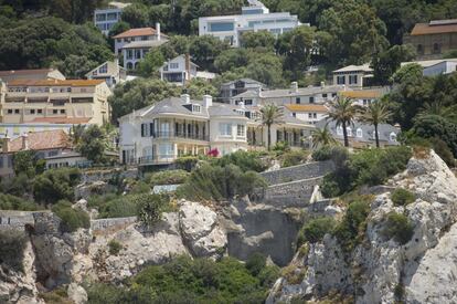 Zona residencial de viviendas de lujo en Gibraltar.
