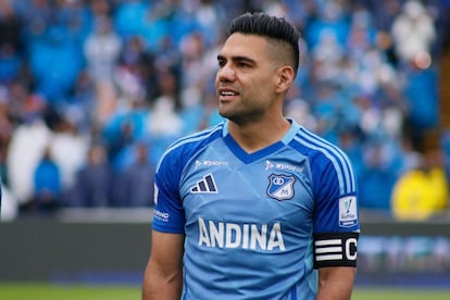 Falcao García durante el partido Millonarios y Boyacá Chicó, el 25 de mayo de 2025