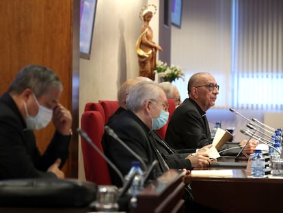 Asamblea Plenaria de la Conferencia Episcopal en Madrid presidida este lunes por el cardenal Juan Jose Omella.