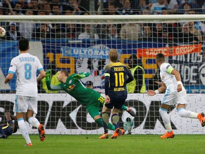 Gol de Payet al Leipzig, el cuarto del Olympique de Marsella.