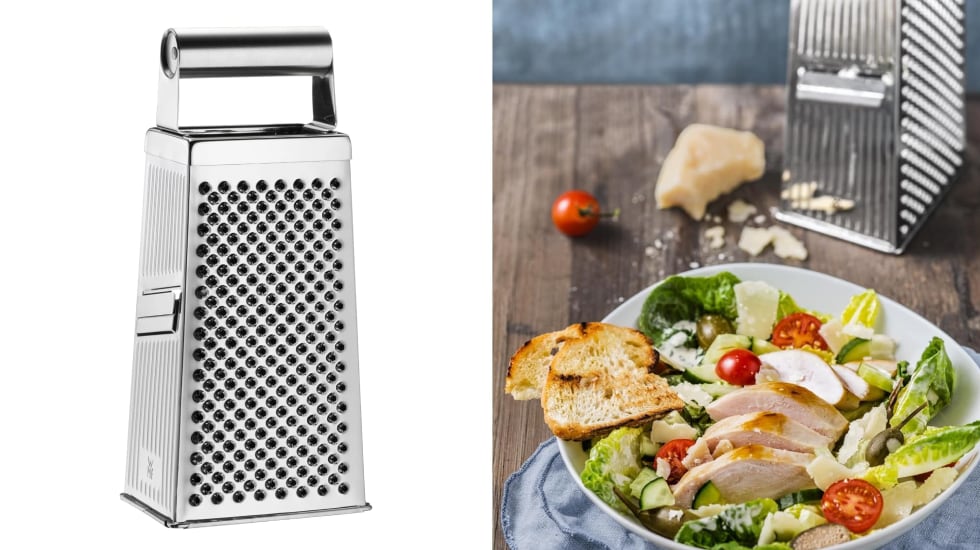 Rallador cuadrado WMF de acero inoxidable Cromargan.