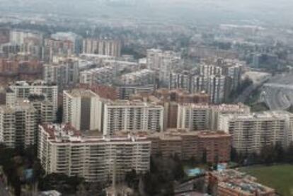 Panor&aacute;mica de un barrio de la ciudad de Madrid.