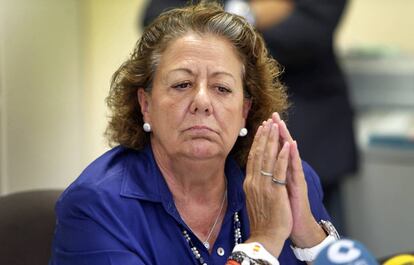 Rita Barberá, exalcaldesa de Valencia y senadora.