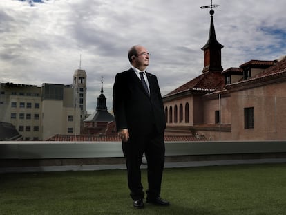 Miquel Iceta, ministro de Cultura y Deporte, el lunes en la sede del ministerio en Madrid.