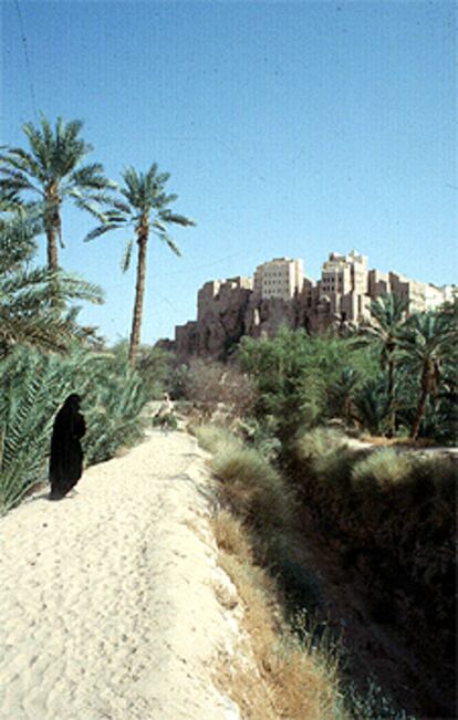 Imagen del pueblo Al-Hajarayn, en el valle de Wadi Doan.