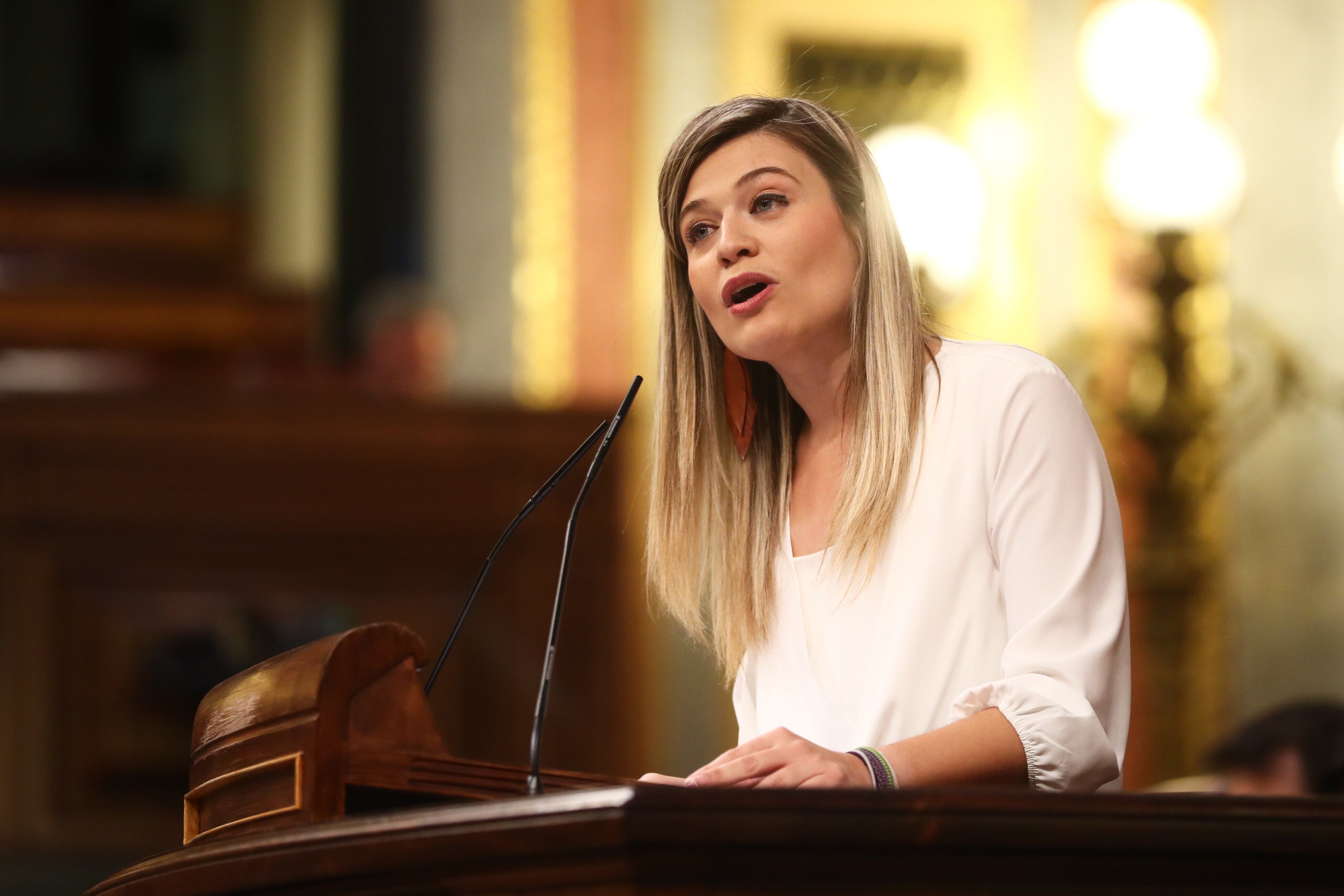 La diputada del PSOE Laura Berja, en el Congreso, en mayo de 2022.  