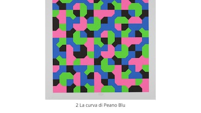 'Curva de Peano', obra del artista italiano Bruno Munari (1907-1998).