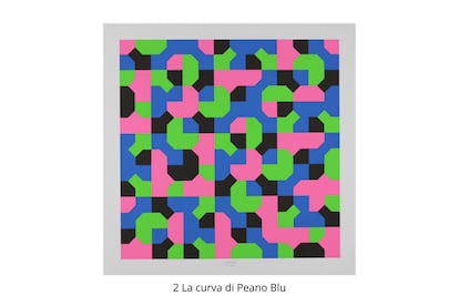 'Curva de Peano', obra del artista italiano Bruno Munari (1907-1998).