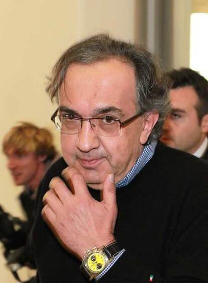 Sergio Marchionne, primer ejecutivo de Fiat, ayer en Berlín.