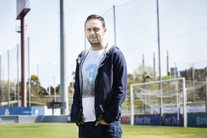 Sergio Garc&iacute;a, en la ciudad deportiva del Espanyol.