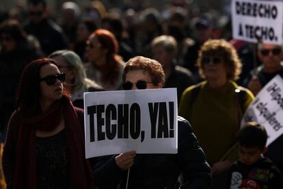 Demonstration for housing in Madrid, this Sunday.