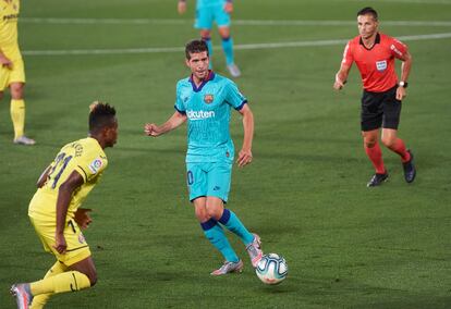 Sergi Roberto, durante el duelo ante el Villarreal.