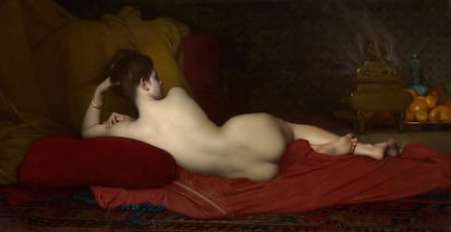 La idealización de la silueta reloj de arena no es una nueva moda, sino un canon estético que ha presionado a las mujeres a lo largo de gran parte de la historia. En la imagen, 'Odalisque' (Jules-Joseph Lefebvre, 1874).