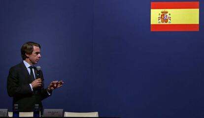 Aznar, en el encuentro empresarial del 28 de noviembre.