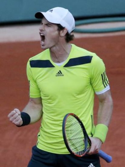 Murray celebra la victoria sobre Murray