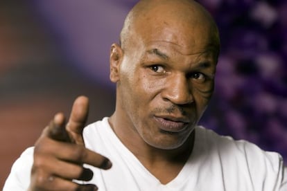 Mike Tyson, en la presentaci&oacute;n de su espect&aacute;culo.