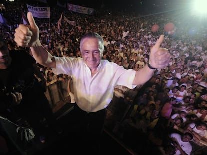 Una imagen de enero de 2013 del exgeneral Lino Oviedo, que se presentaba a las elecciones generales de marzo en Paraguay.