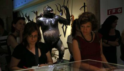Un aspecto de la exposición 'Ikunde. Barcelona, metrópolis colonia'.