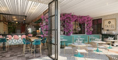 Terraza de Tatel en Beverly Hills.
