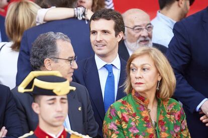 Pablo Casado, durante los actos de celebración de 2 de mayo. 