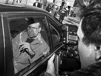 Benedicto Alfaro, a la salida de la cárcel de Carabanchel en noviembre de 1993.
/ MIGUEL GENER