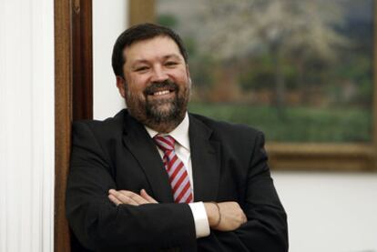 El ministro de Justicia, Francisco Caamaño, en su despacho del ministerio el pasado viernes.