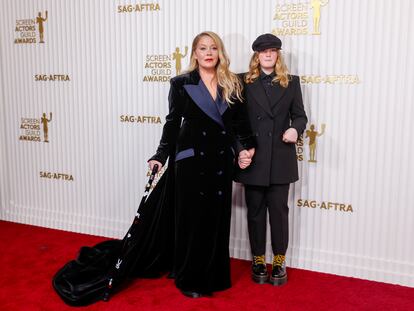 Christina Applegate y su hija, Sadie Grace LeNoble en la 29º edición de los premios anuales del Sindicato de Actores, que se entregaron el pasado domingo, 26 de febrero de 2023, en California.