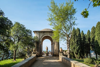 Estatua en la localidad de Ravello, residencia temporal de artistas como Virginia Woolf o Rafael Alberti.