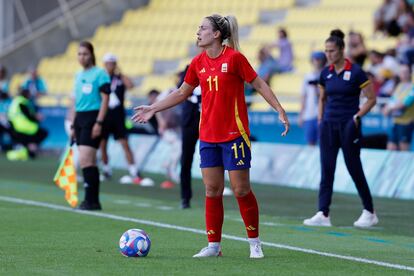Alexia Putellas durante el partido ante Nigeria, correspondiente a la segunda jornada de la fase de grupos.