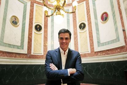 Socialist Party secretary general candidate Pedro S&aacute;nchez.