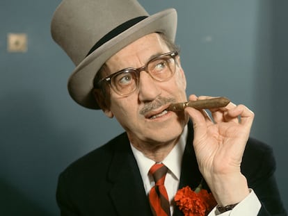 El comediante y actor Groucho Marx, en una foto de1965.