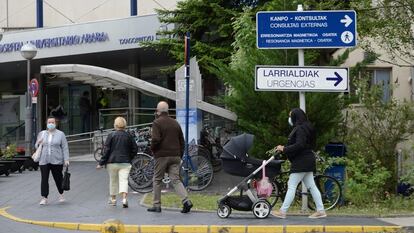 Hospital de Txagorritxu, en Vitoria, este martes.