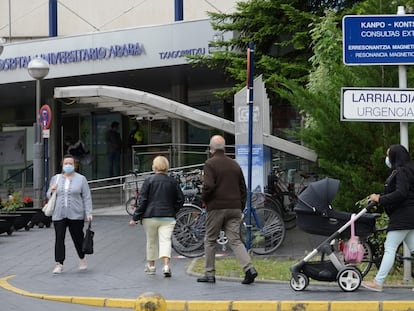 Hospital de Txagorritxu (Vitoria), este martes.