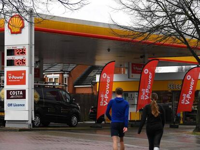 Gasolinera de Shell en Londres.