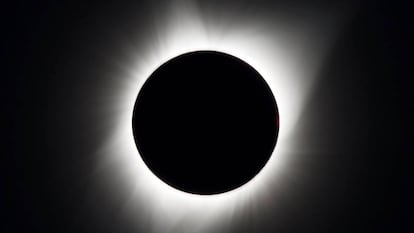 Imagem do eclipse total