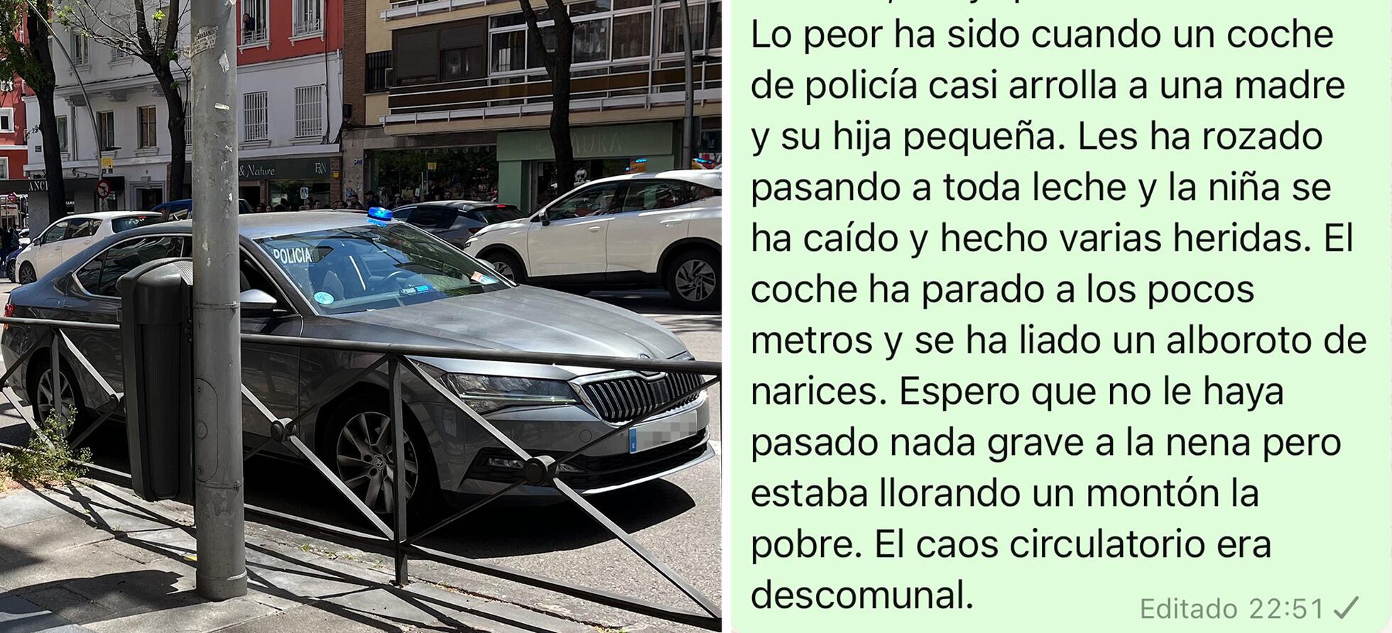 Madrid : La reconstrucción del atropello a la niña difiere de la ...