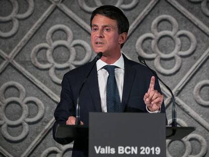 Manuel Valls, en su presentación como candidato a la alcaldía de Barcelona, el pasado 25 de septiembre.