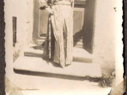 Paquita a su llegada a Rabat en 1939.