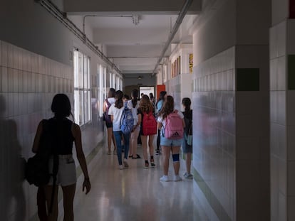 Alumnos de un instituto público de Andalucía.