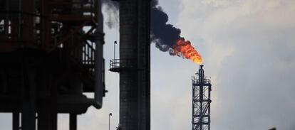 Una refinería de Pemex en Tula de Allende, en el estado mexicano de Hidalgo.