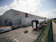 Imagen de la fábrica de Talgo en Rivabellosa (Álava), en una imagen de archivo