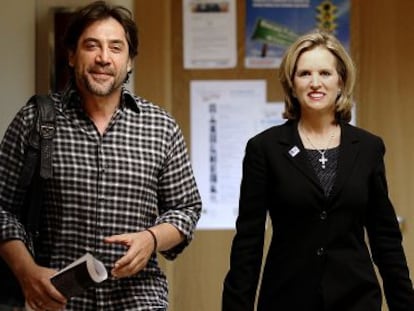 Javier Bardem y Kerry Kennedy.